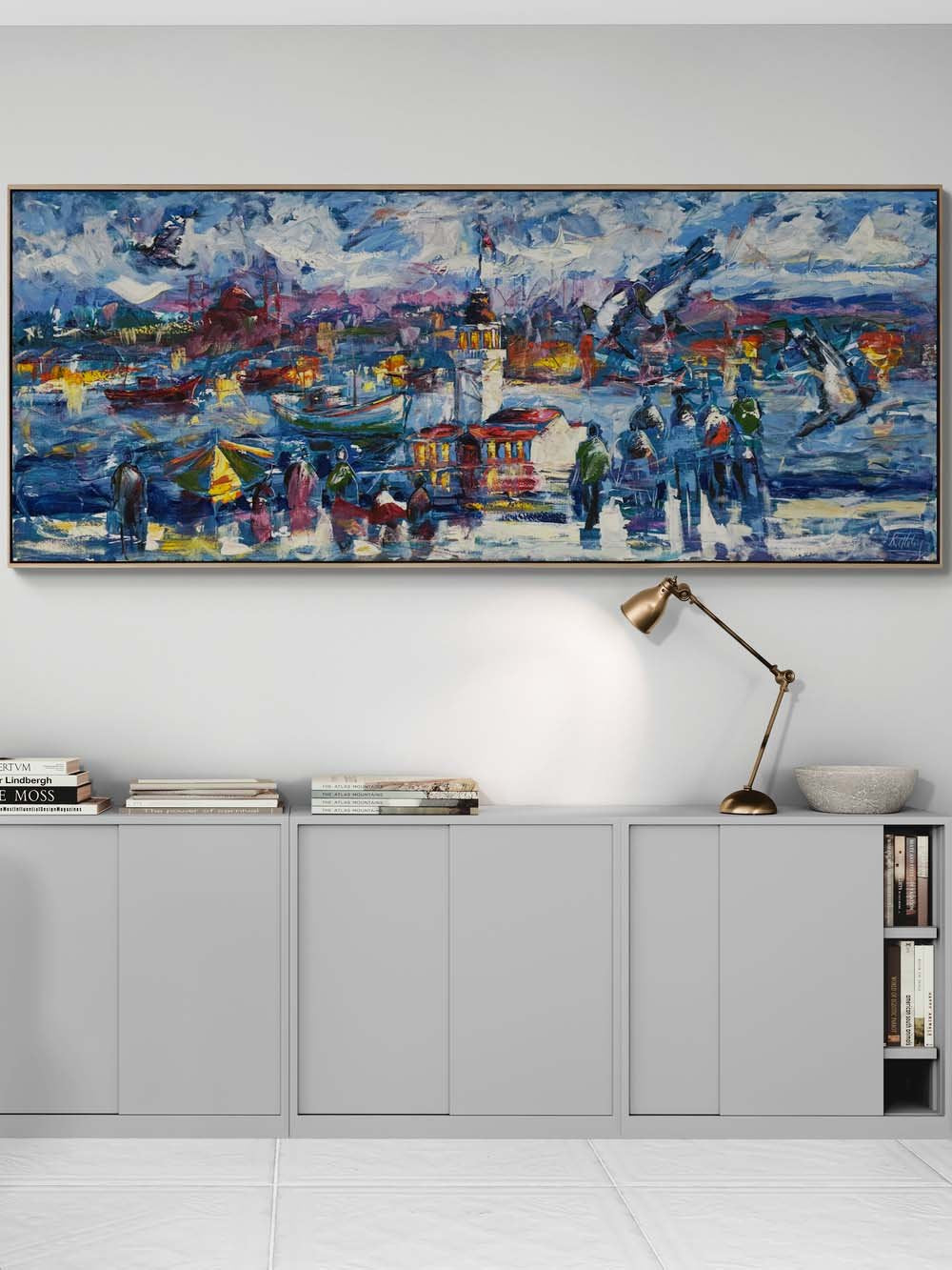 Salacak'tan Seyir Yağlı Boya Tablosu