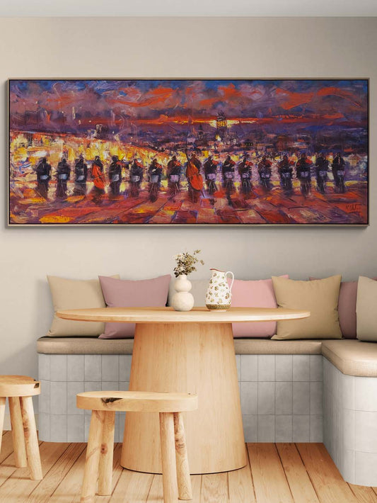 İstanbul Boğazının Orkestrası Yağlı Boya Tablosu