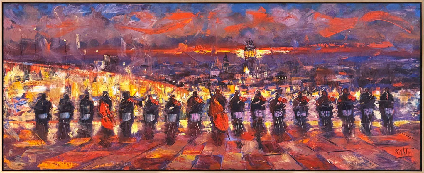 İstanbul Boğazının Orkestrası Yağlı Boya Tablosu