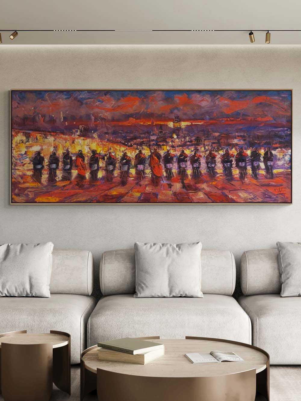 İstanbul Boğazının Orkestrası Yağlı Boya Tablosu