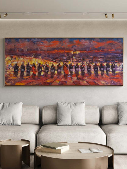 İstanbul Boğazının Orkestrası Yağlı Boya Tablosu