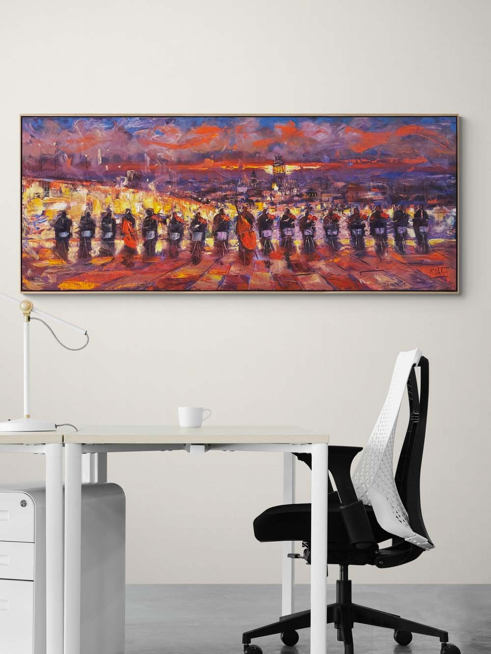 İstanbul Boğazının Orkestrası Yağlı Boya Tablosu