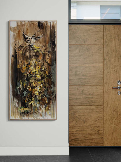 Kafesin İçindeki Çığlık Yağlı Boya Tablosu