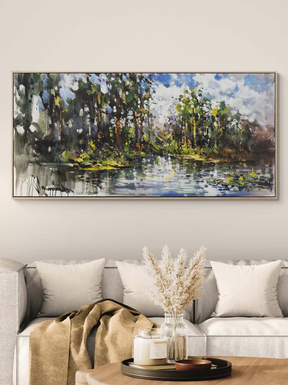 Durmuş Zamanın Yansıması Yağlı Boya Tablosu