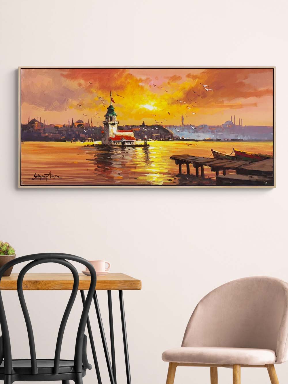 Salacak Rıhtımından Yağlı Boya Tablosu