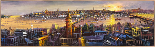 Suların Üzerinde İstanbul Yağlı Boya Tablosu