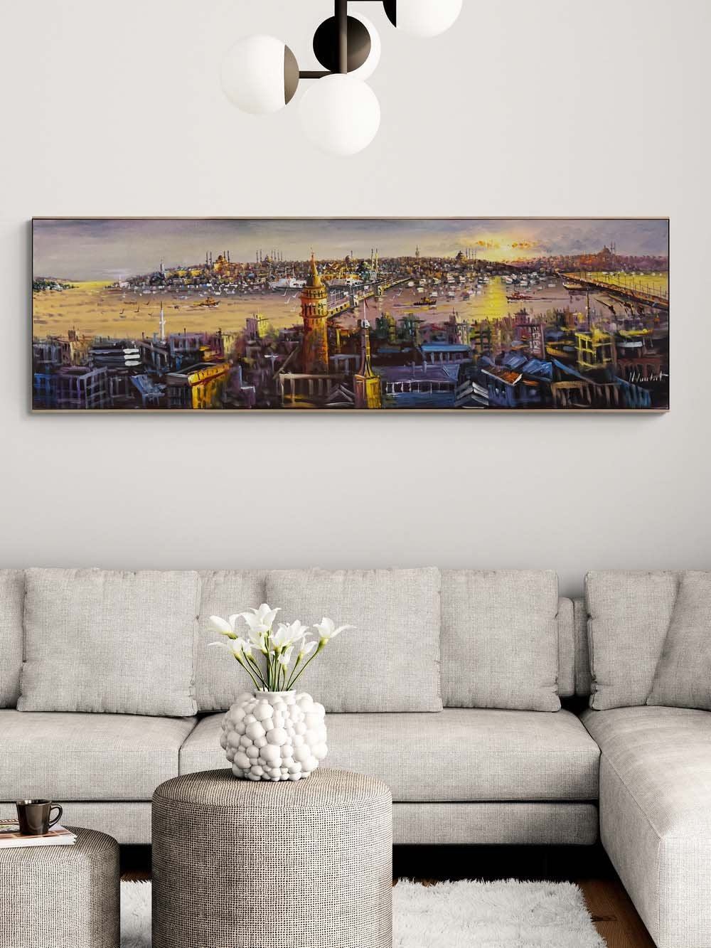 Suların Üzerinde İstanbul Yağlı Boya Tablosu