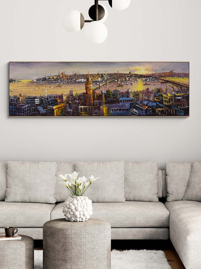 Suların Üzerinde İstanbul Yağlı Boya Tablosu