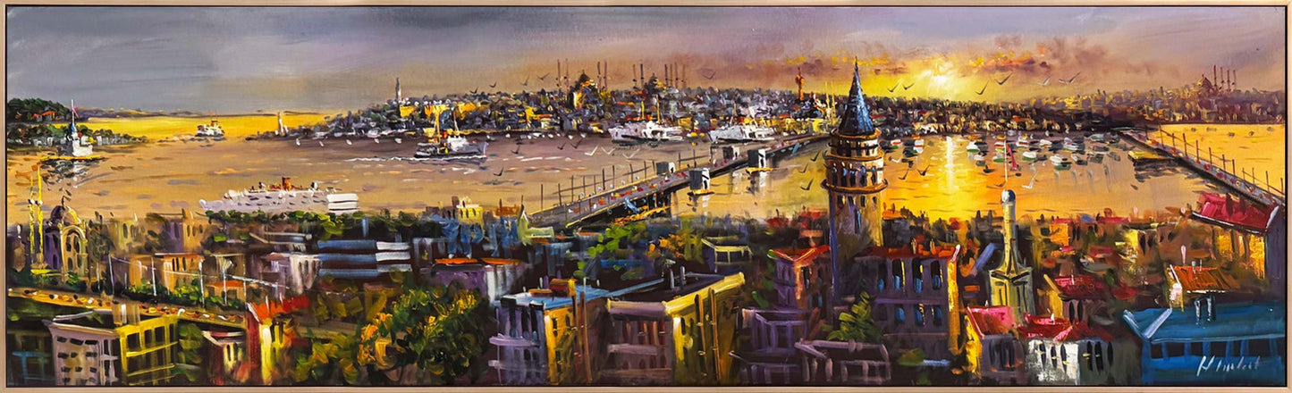 Boğazın Kalbinde Yağlı Boya Tablosu