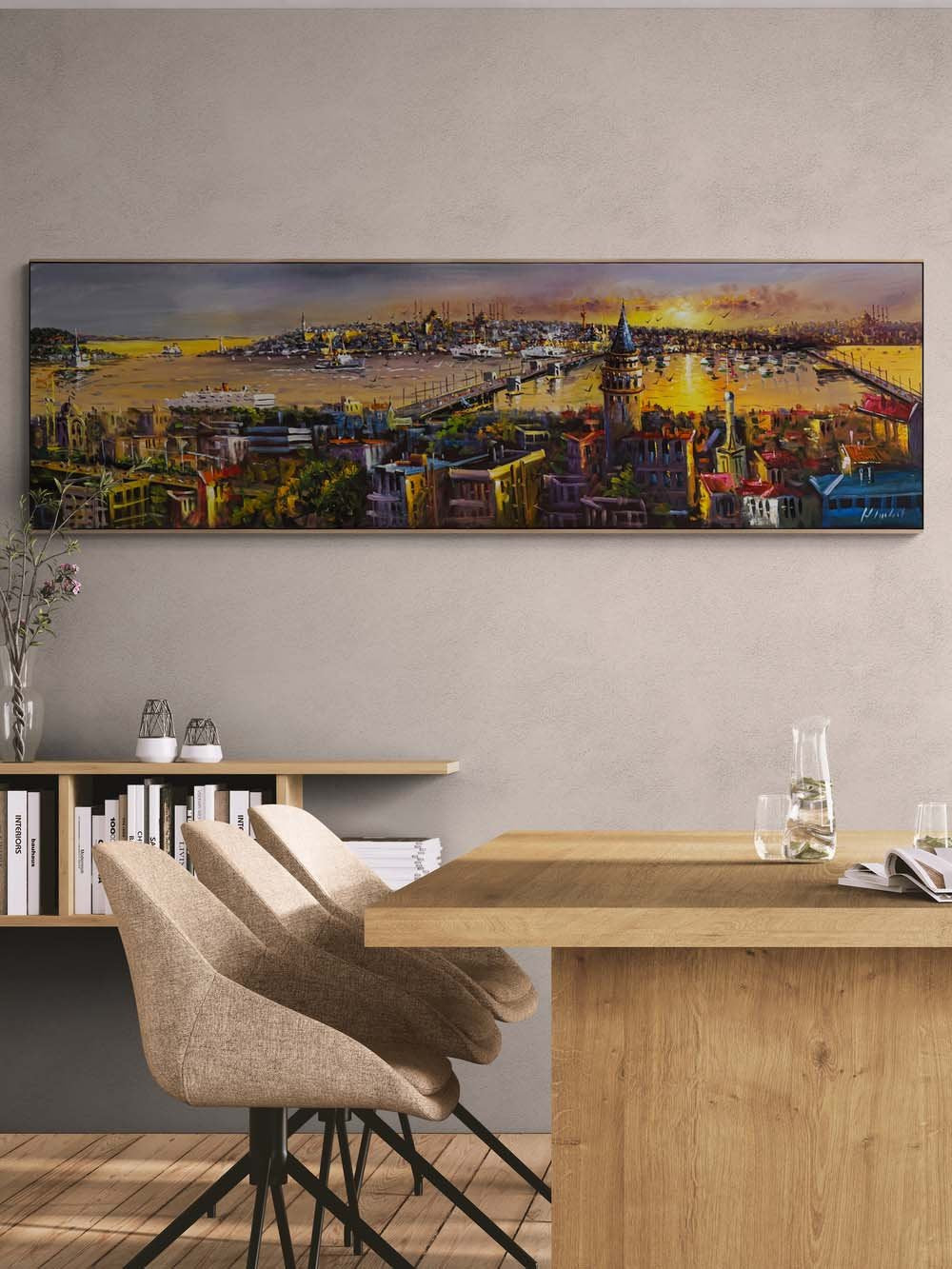 Boğazın Kalbinde Yağlı Boya Tablosu