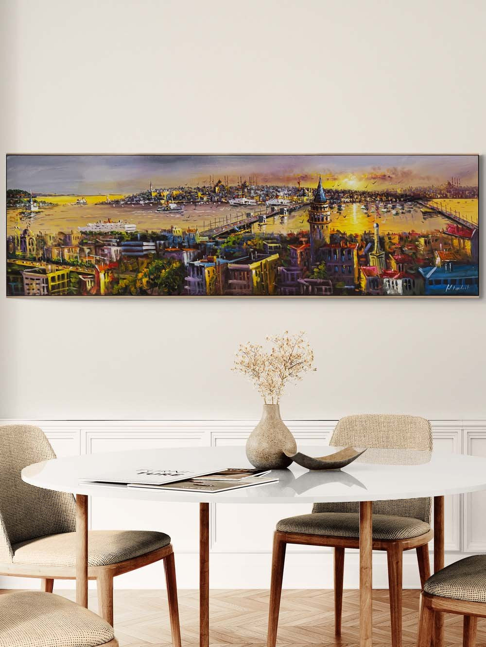 Boğazın Kalbinde Yağlı Boya Tablosu