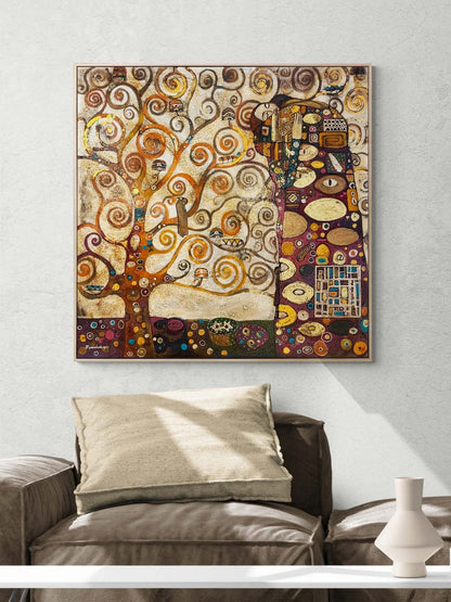 Altın Dallarda Düşler Yağlı Boya Tablosu