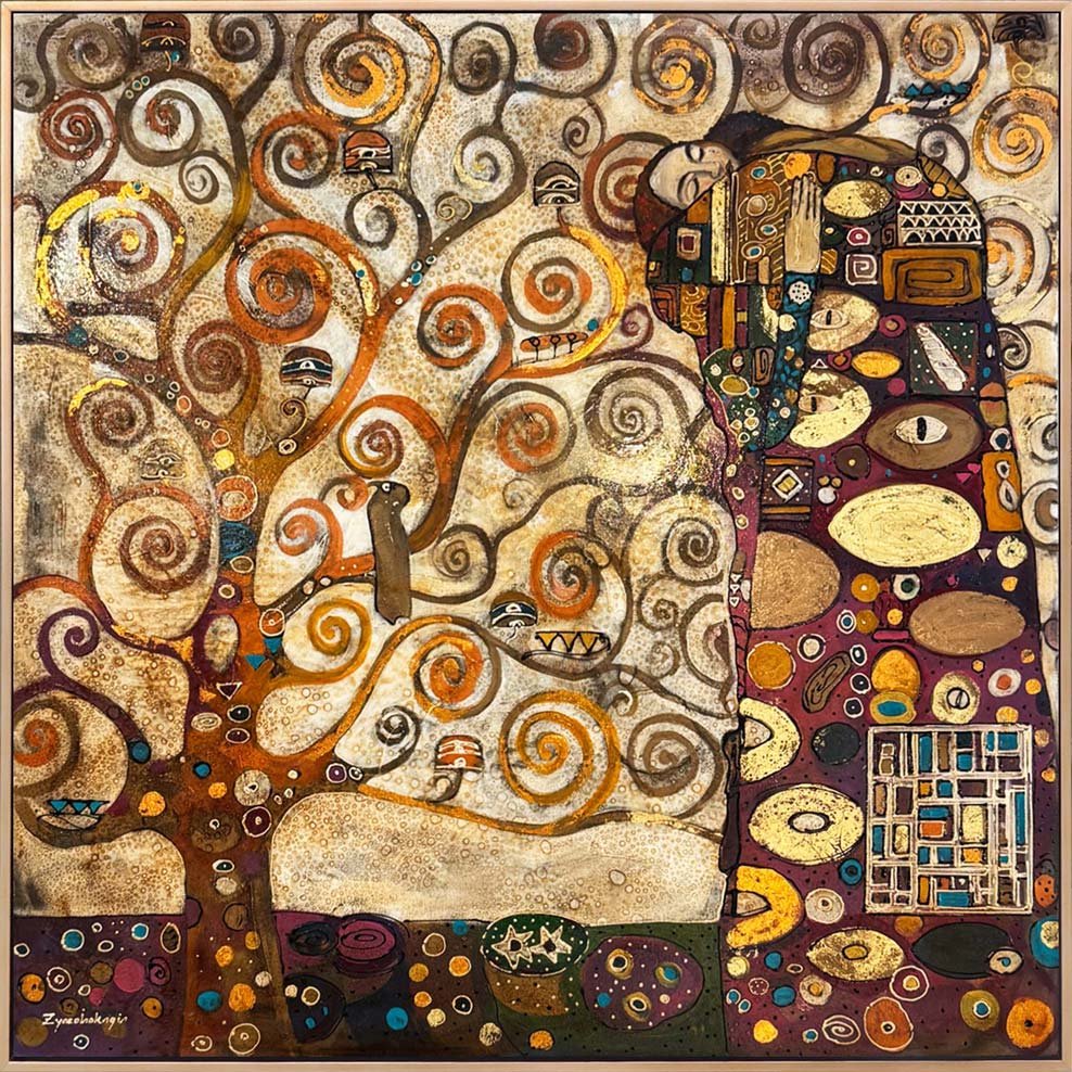 Altın Dallarda Düşler Yağlı Boya Tablosu