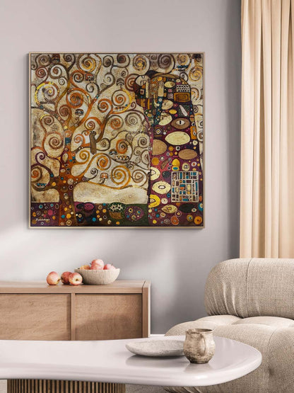 Altın Dallarda Düşler Yağlı Boya Tablosu