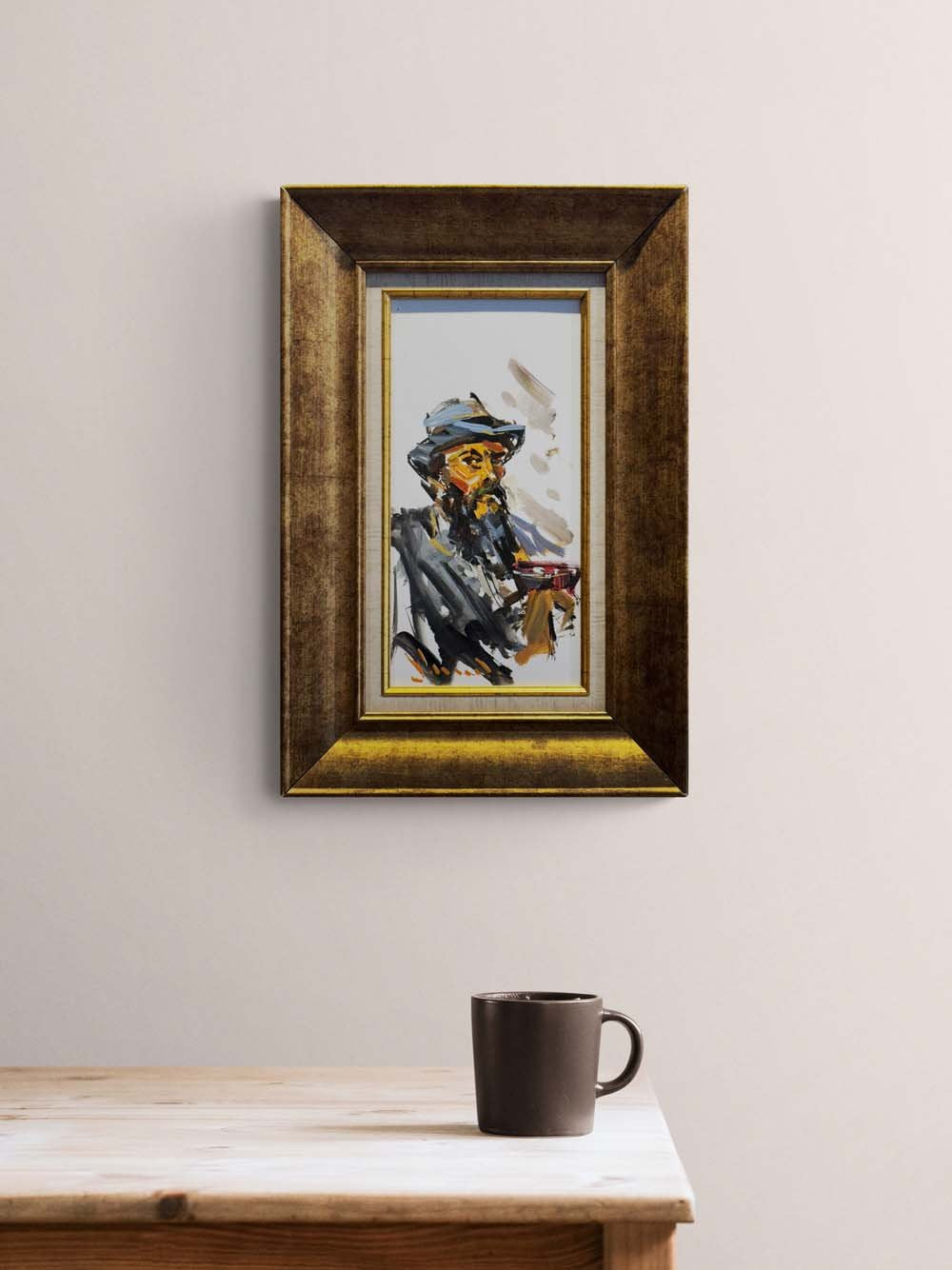 Zamanın Yolcusu Yağlı Boya Tablosu