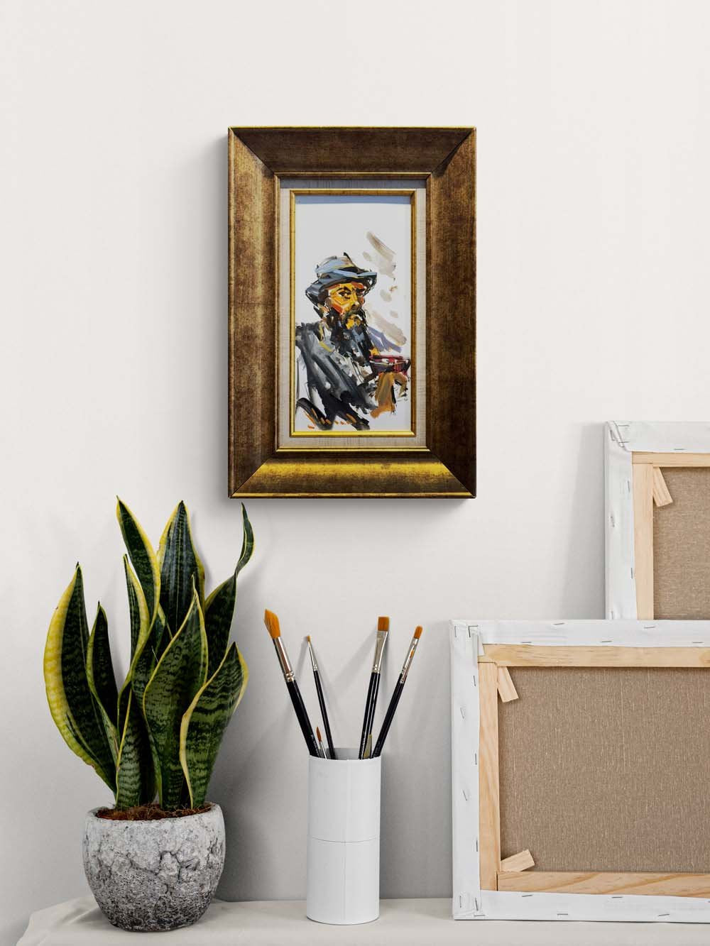 Zamanın Yolcusu Yağlı Boya Tablosu