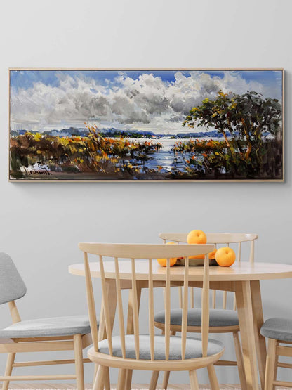 Doğanın Köklerin Arasında Yağlı Boya Tablosu