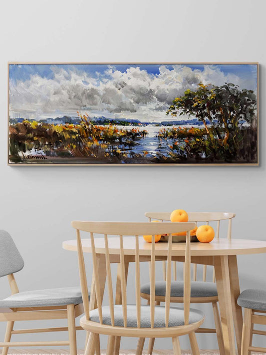 Doğanın Köklerin Arasında Yağlı Boya Tablosu