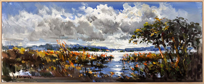 Doğanın Köklerin Arasında Yağlı Boya Tablosu