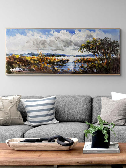 Doğanın Köklerin Arasında Yağlı Boya Tablosu