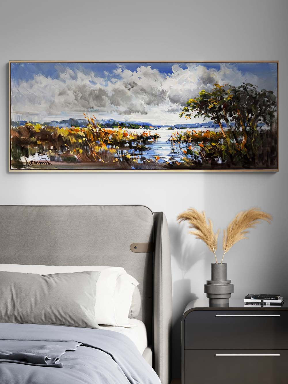 Doğanın Köklerin Arasında Yağlı Boya Tablosu