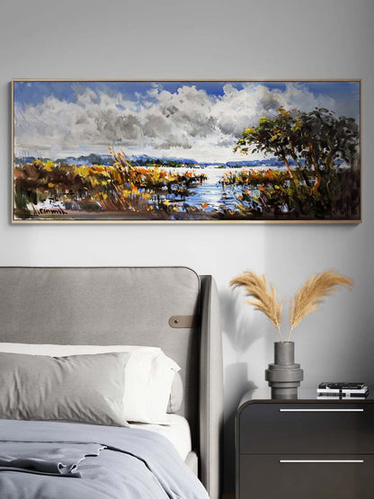 Doğanın Köklerin Arasında Yağlı Boya Tablosu