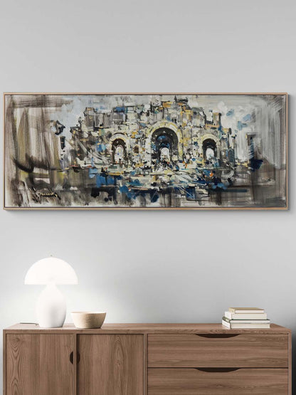 Geçmişin İzinde Yağlı Boya Tablosu