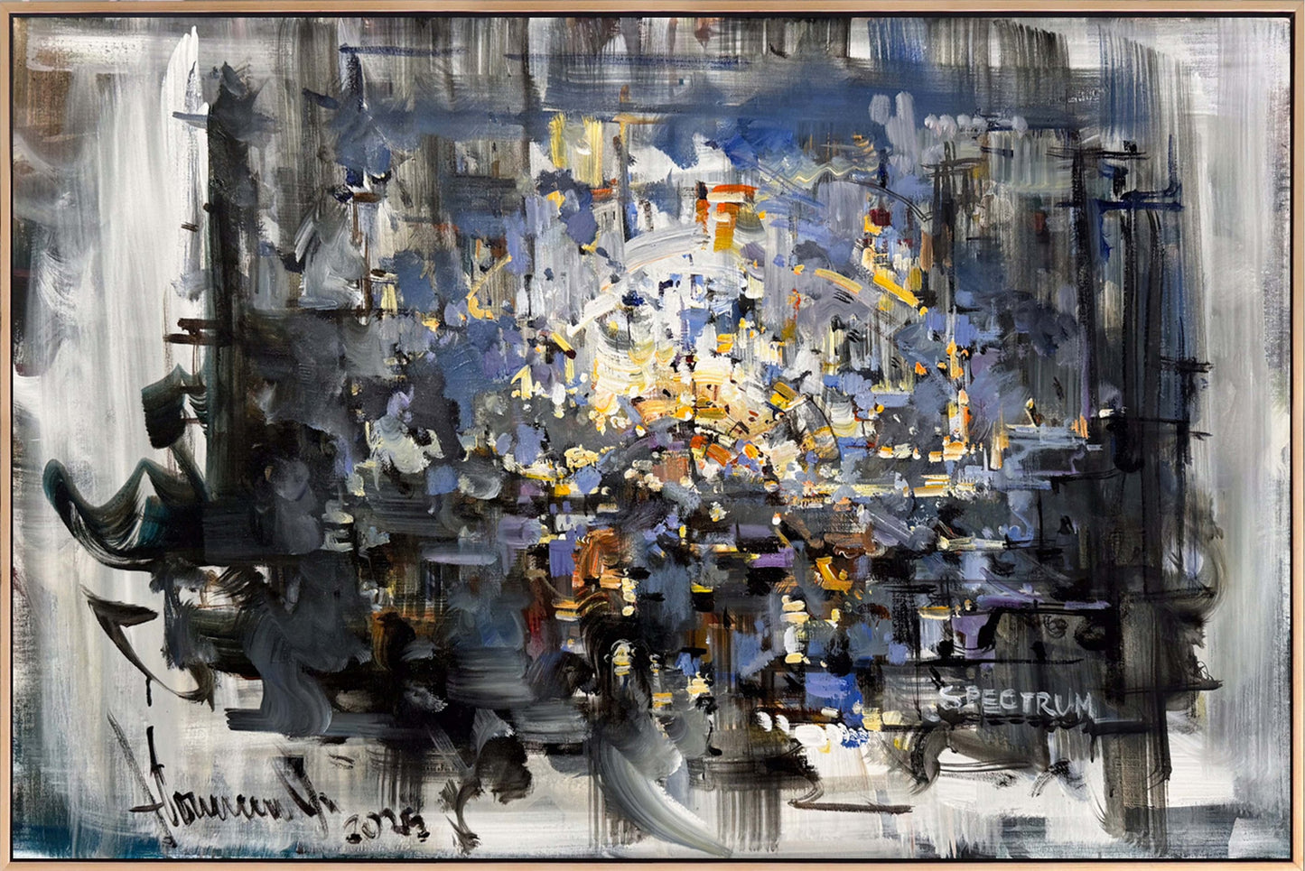 Yansımaların Ardında Yağlı Boya Tablosu