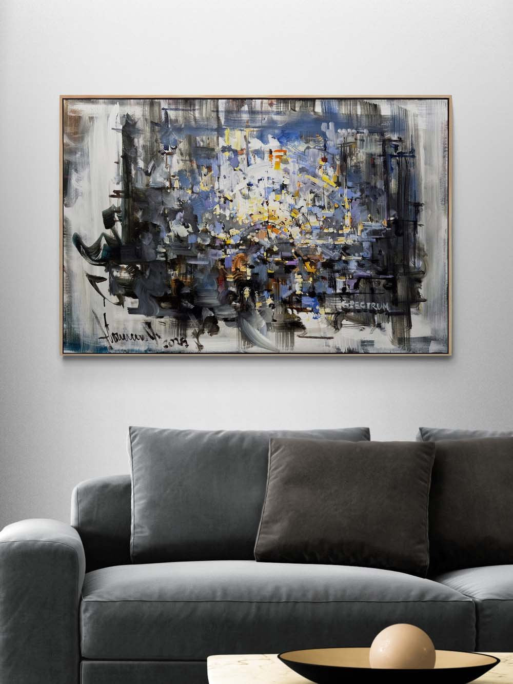 Yansımaların Ardında Yağlı Boya Tablosu