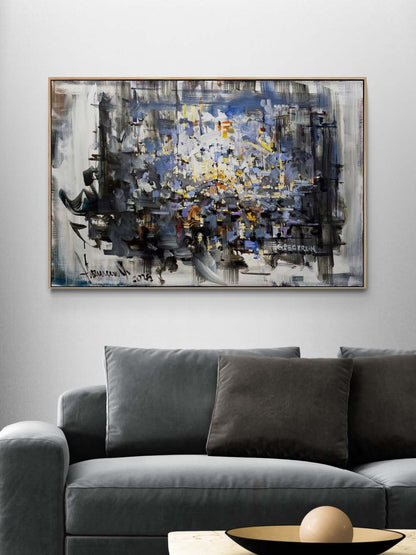 Yansımaların Ardında Yağlı Boya Tablosu