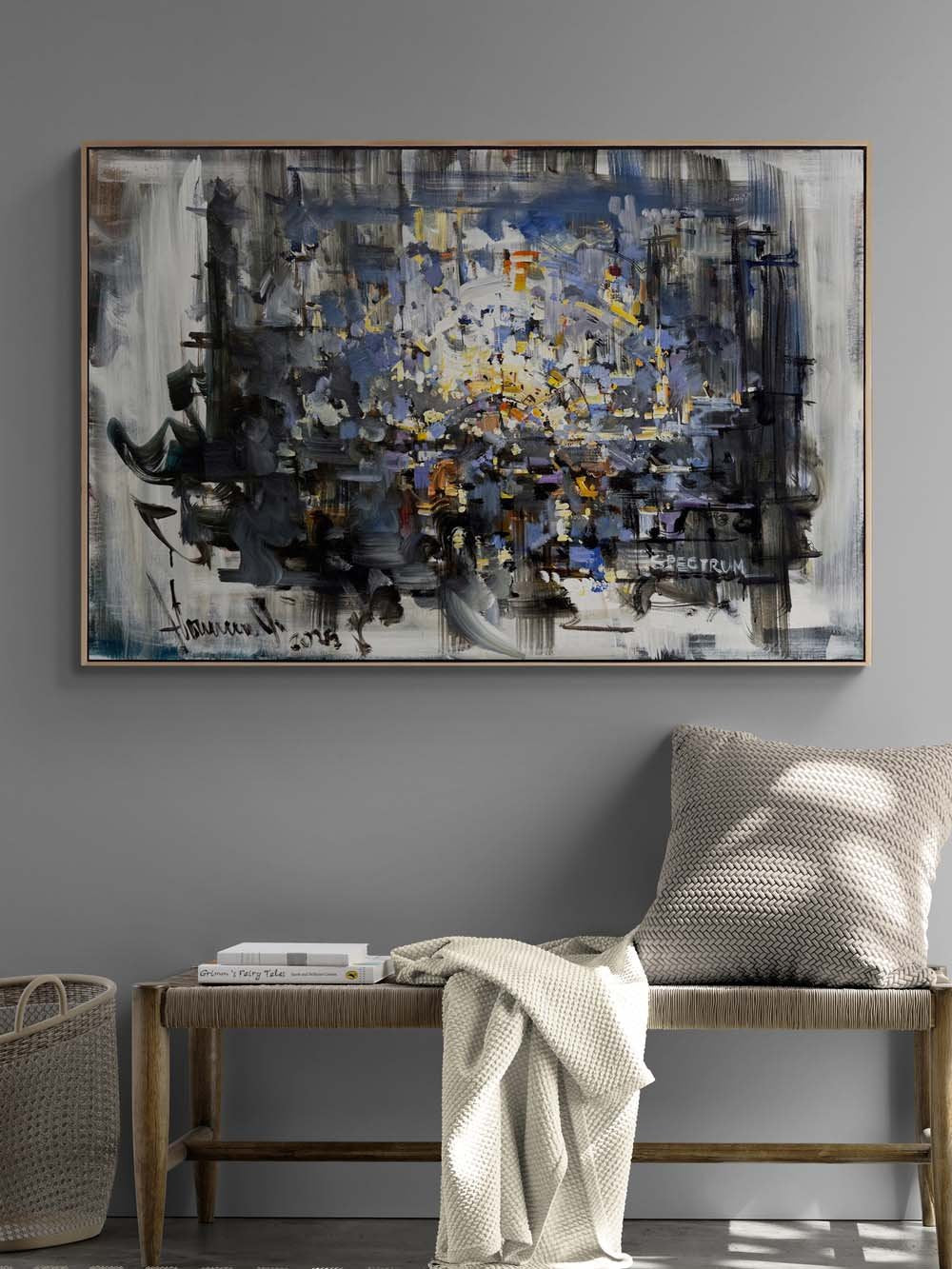 Yansımaların Ardında Yağlı Boya Tablosu