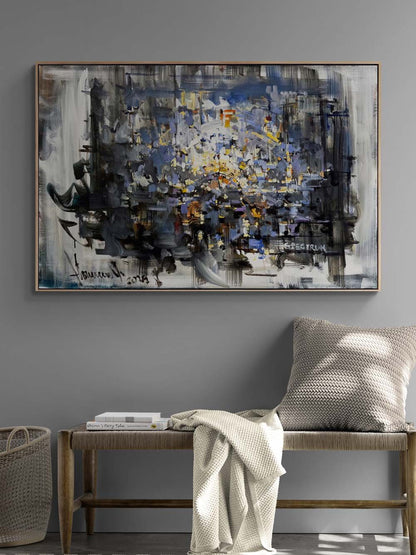 Yansımaların Ardında Yağlı Boya Tablosu