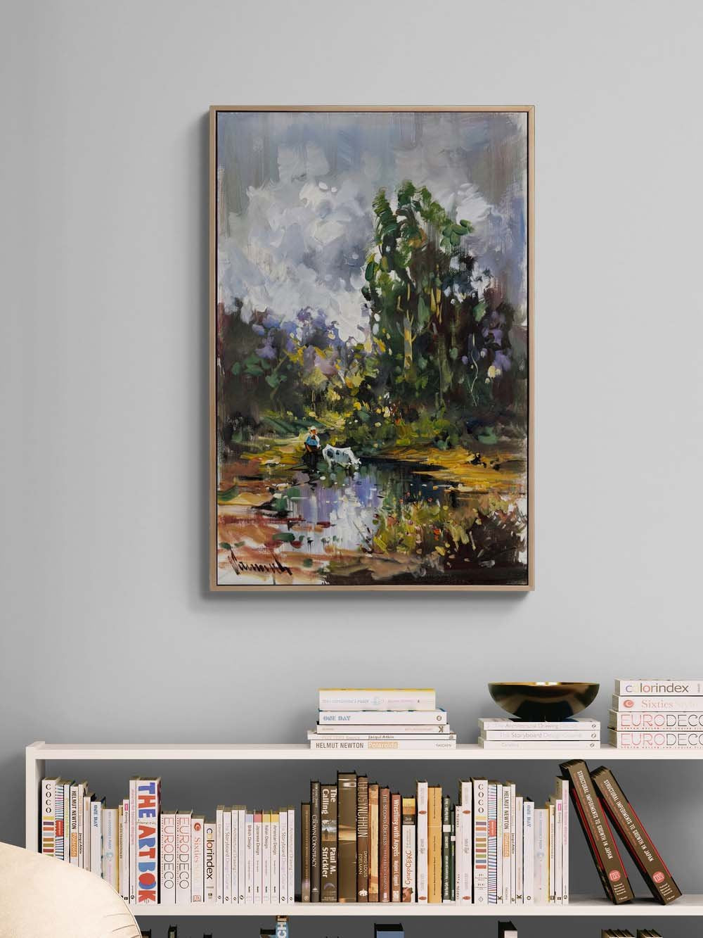 Köyde Sabah Sessizliği Yağlı Boya Tablosu