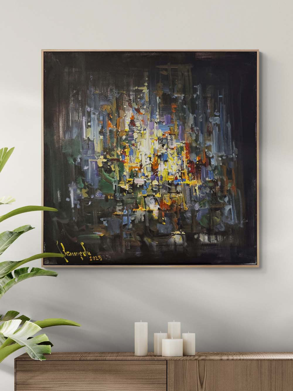 İçimde Patlayan Sessizlik Yağlı Boya Tablosu