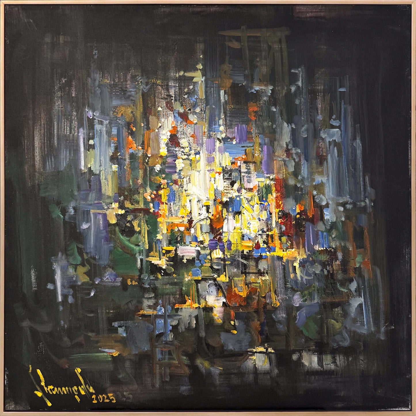 İçimde Patlayan Sessizlik Yağlı Boya Tablosu