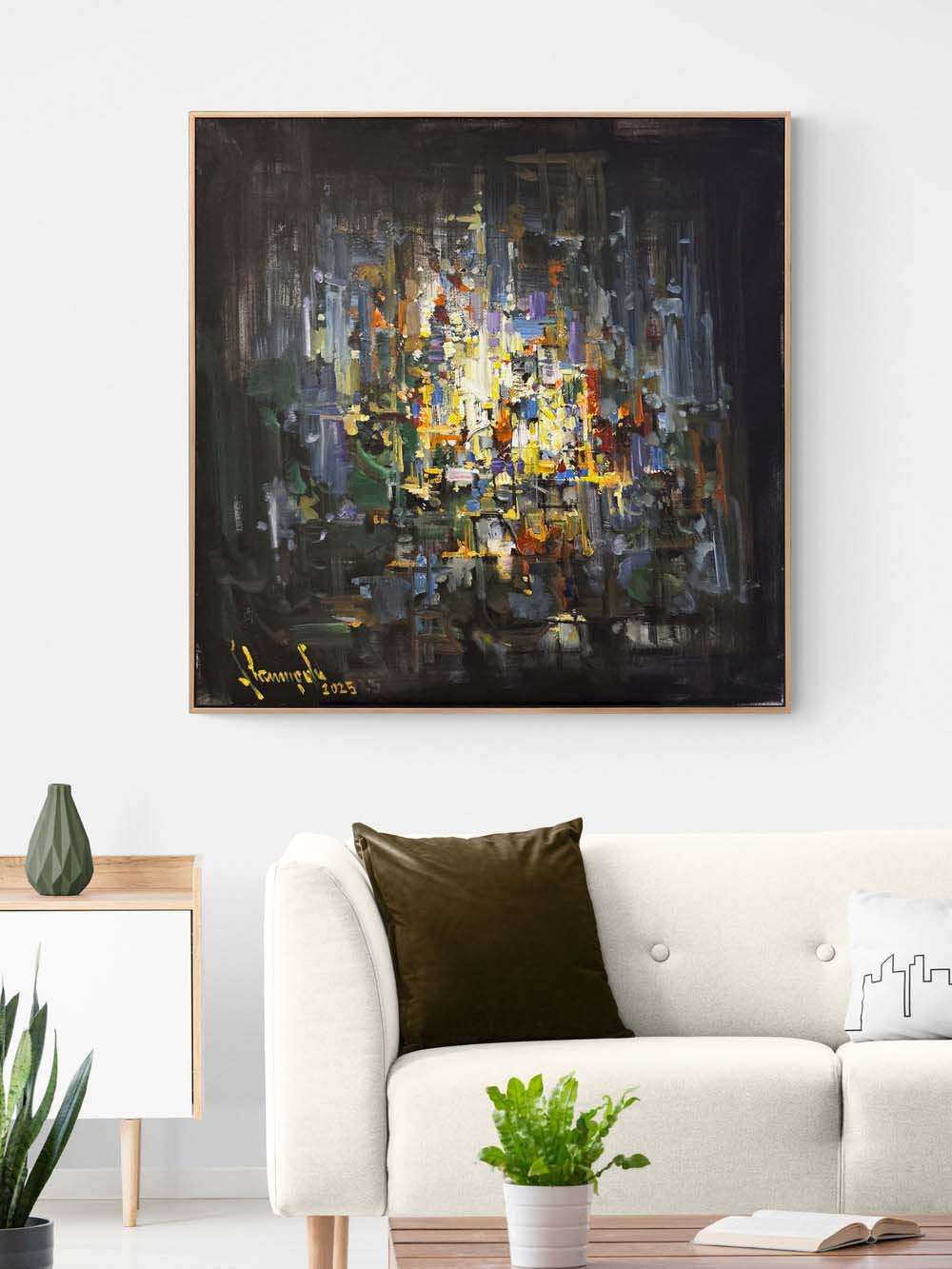 İçimde Patlayan Sessizlik Yağlı Boya Tablosu