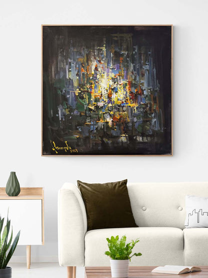 İçimde Patlayan Sessizlik Yağlı Boya Tablosu