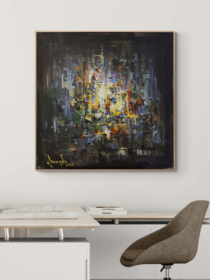 İçimde Patlayan Sessizlik Yağlı Boya Tablosu