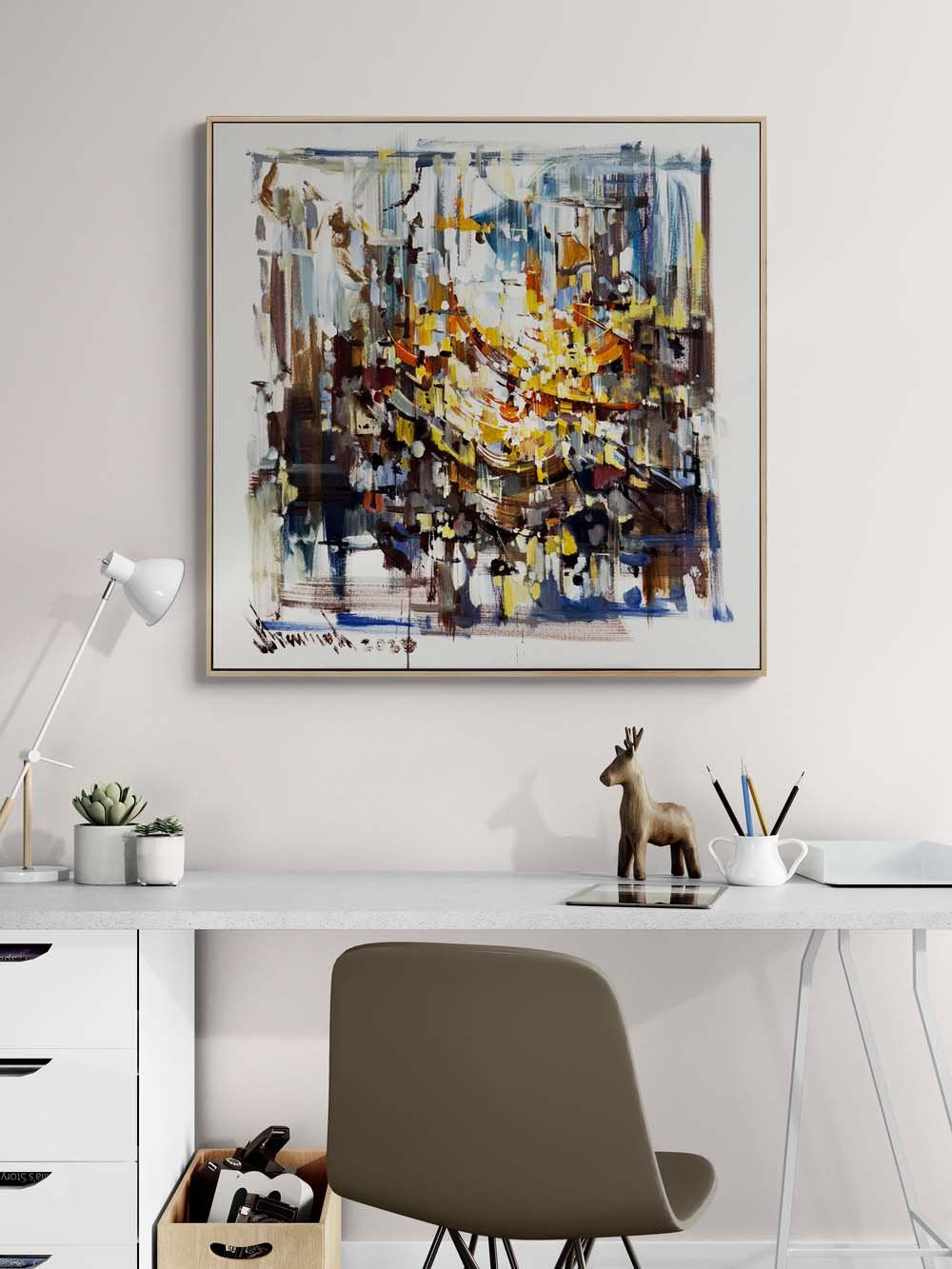 Çizginin Ötesi Yağlı Boya Tablosu