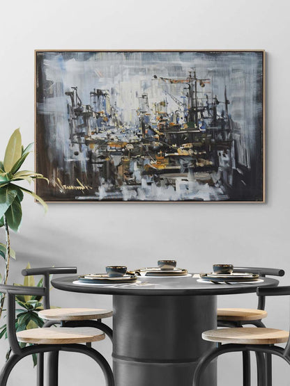 Zamanın Çözüldüğü An Yağlı Boya Tablosu