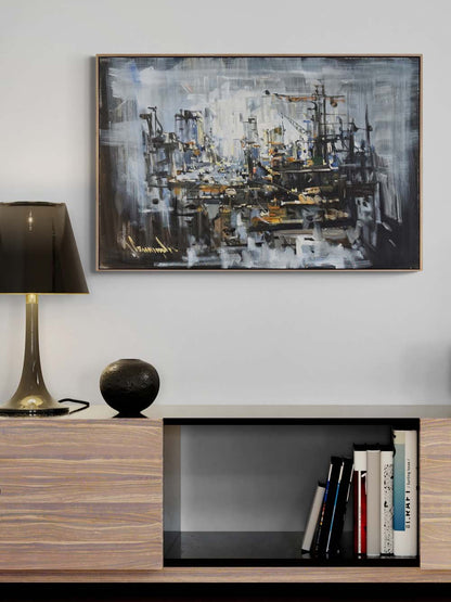 Zamanın Çözüldüğü An Yağlı Boya Tablosu