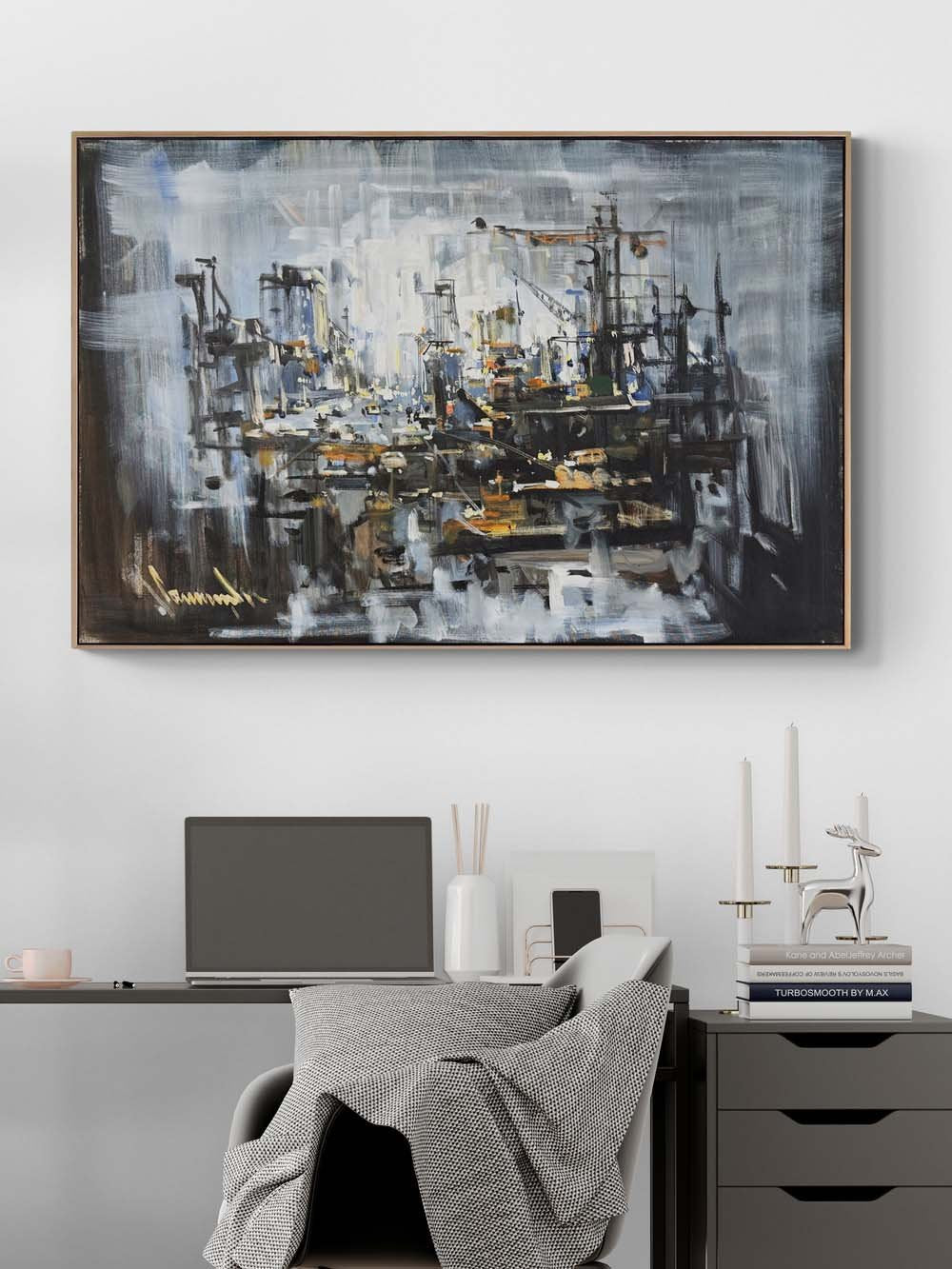 Zamanın Çözüldüğü An Yağlı Boya Tablosu