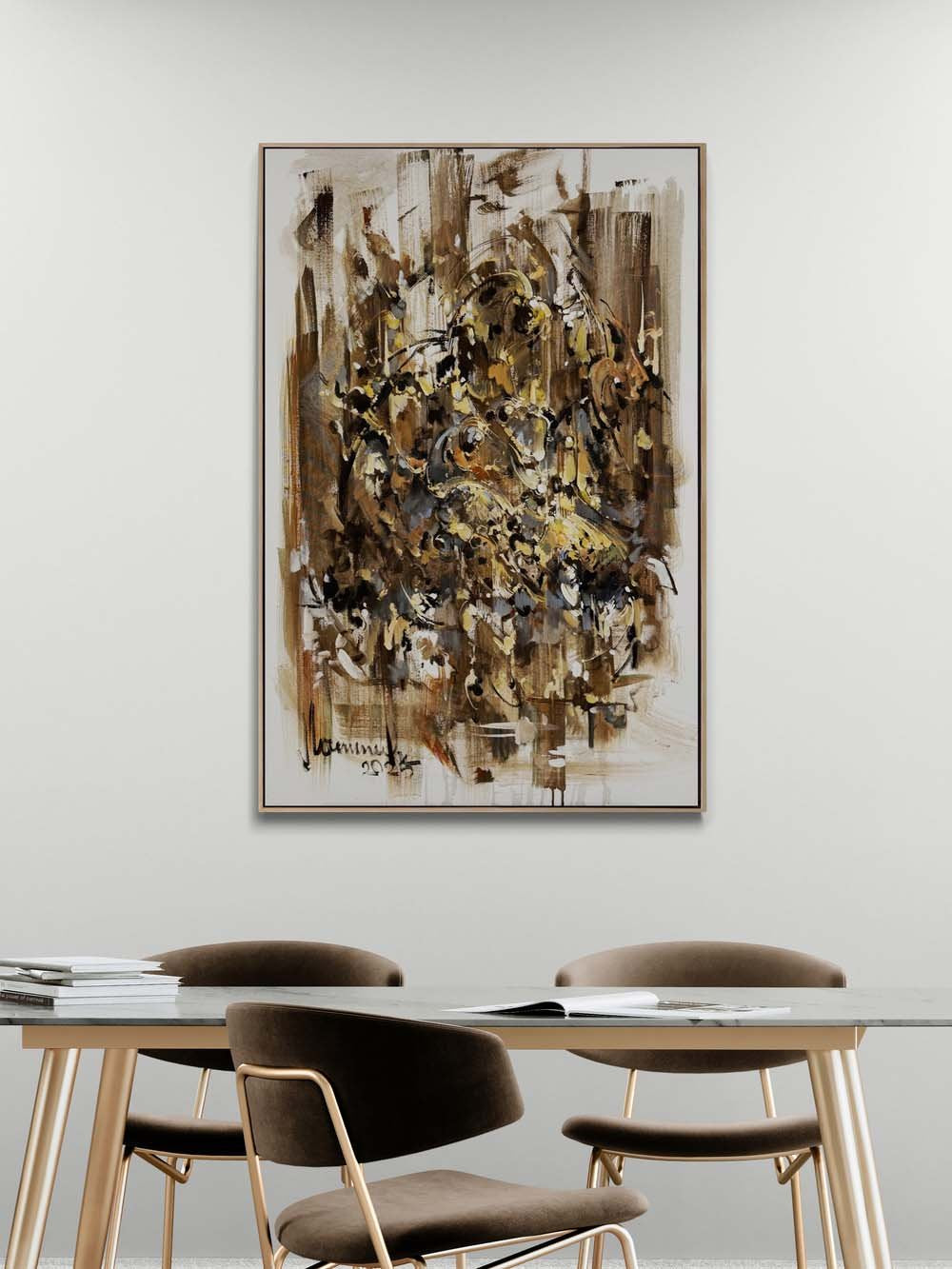 İçsel Harita Yağlı Boya Tablosu