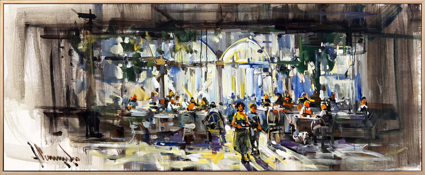 Sabah Kahvesi Melodisi Yağlı Boya Tablosu