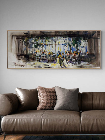 Sabah Kahvesi Melodisi Yağlı Boya Tablosu