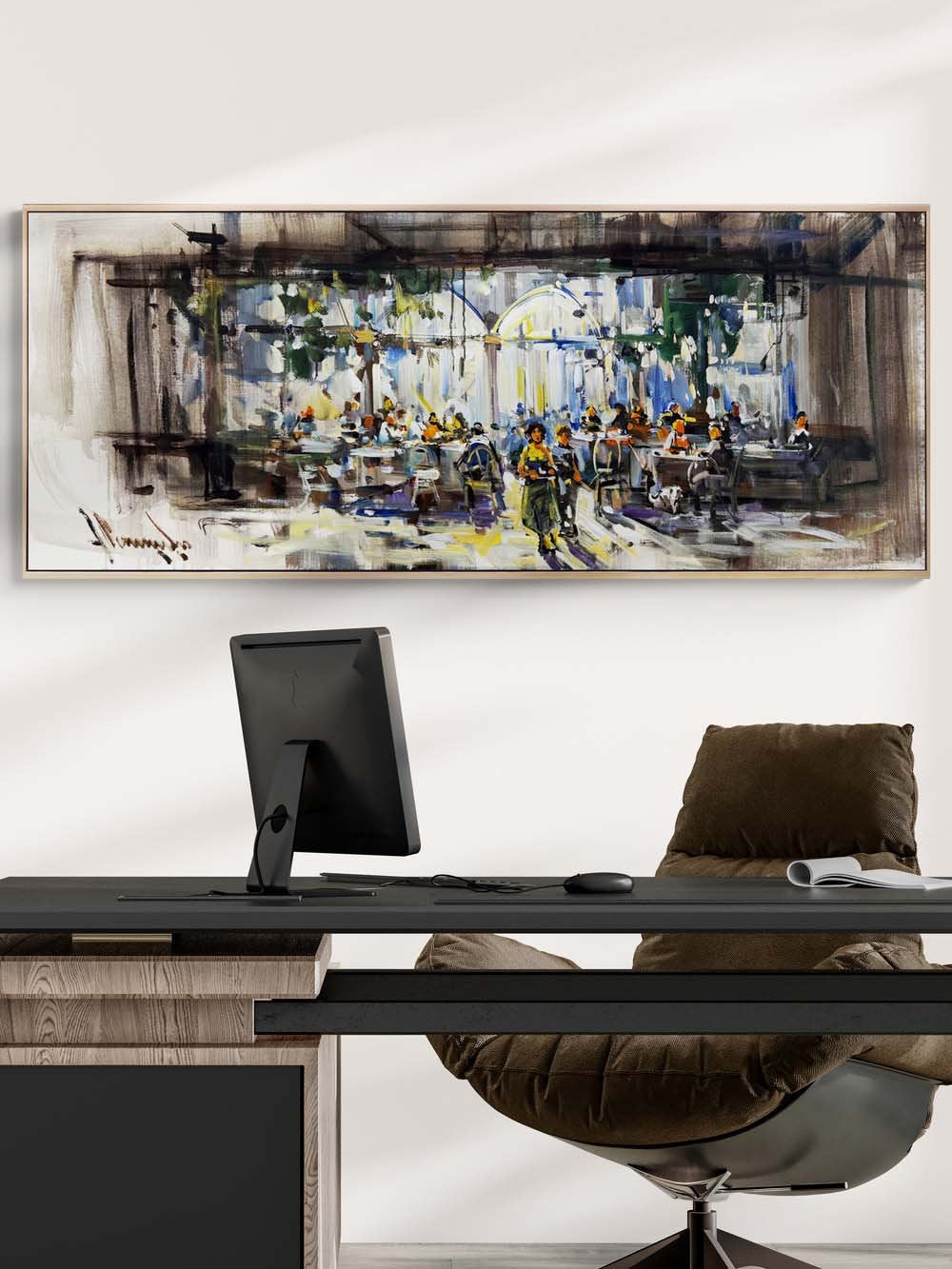 Sabah Kahvesi Melodisi Yağlı Boya Tablosu