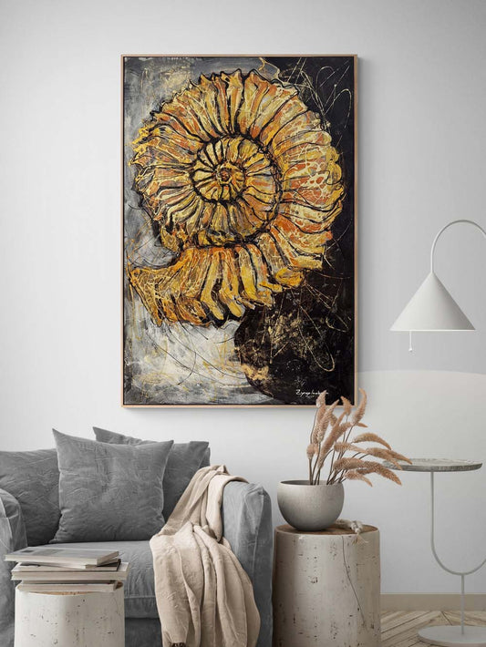 Altın Fosil Yağlı Boya Tablosu