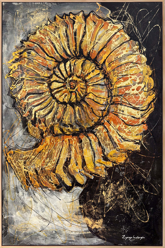 Altın Fosil Yağlı Boya Tablosu