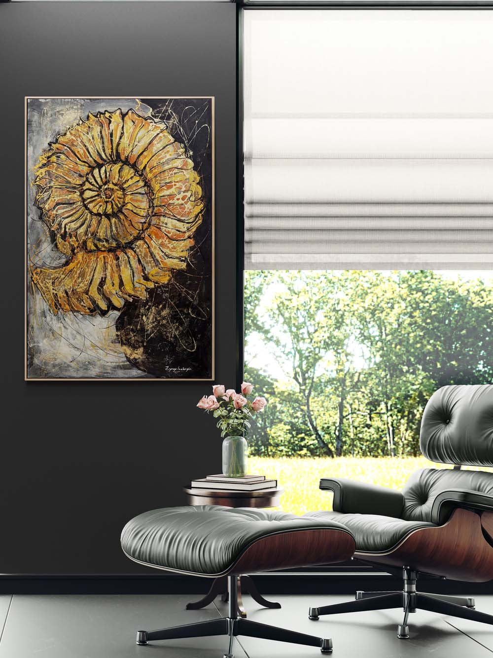 Altın Fosil Yağlı Boya Tablosu