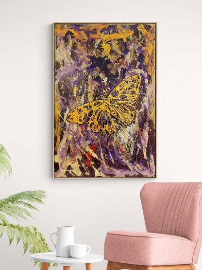 Kelebeğin Sonsuzluk Hali Yağlı Boya Tablosu
